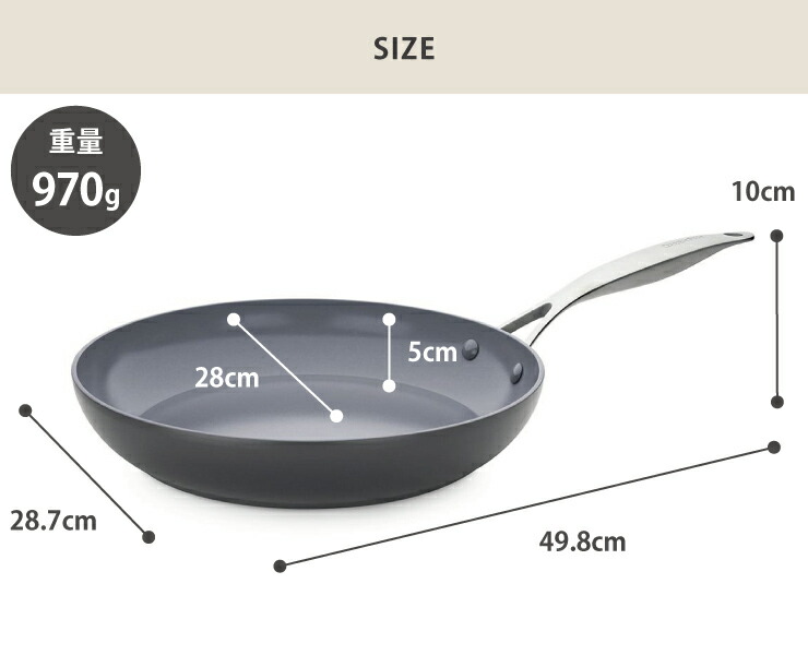 GREEN PAN（グリーンパン） ヴェニス プロ フライパン 28cm IH対応