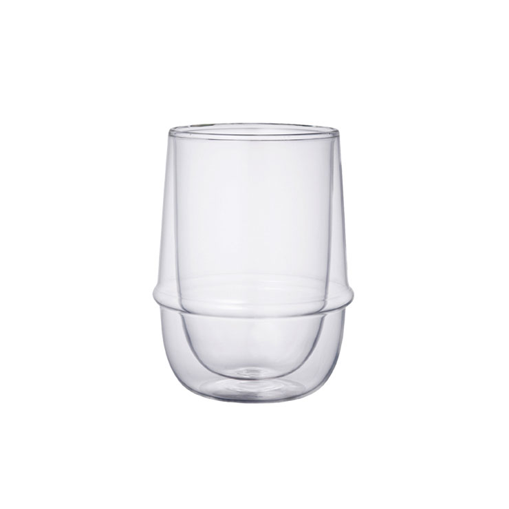 キントー クロノス ダブルウォール アイスティーグラス 350ml 23106 KINTO KRONOS　グラス タンブラー ガラス 耐熱 二重構造 デザートカップ｜cooking-clocca｜02