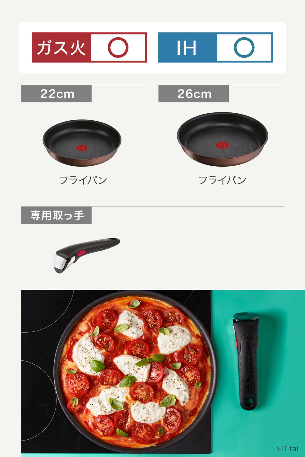 食材を入れるベストなタイミングが分かる「お知らせマーク」付き