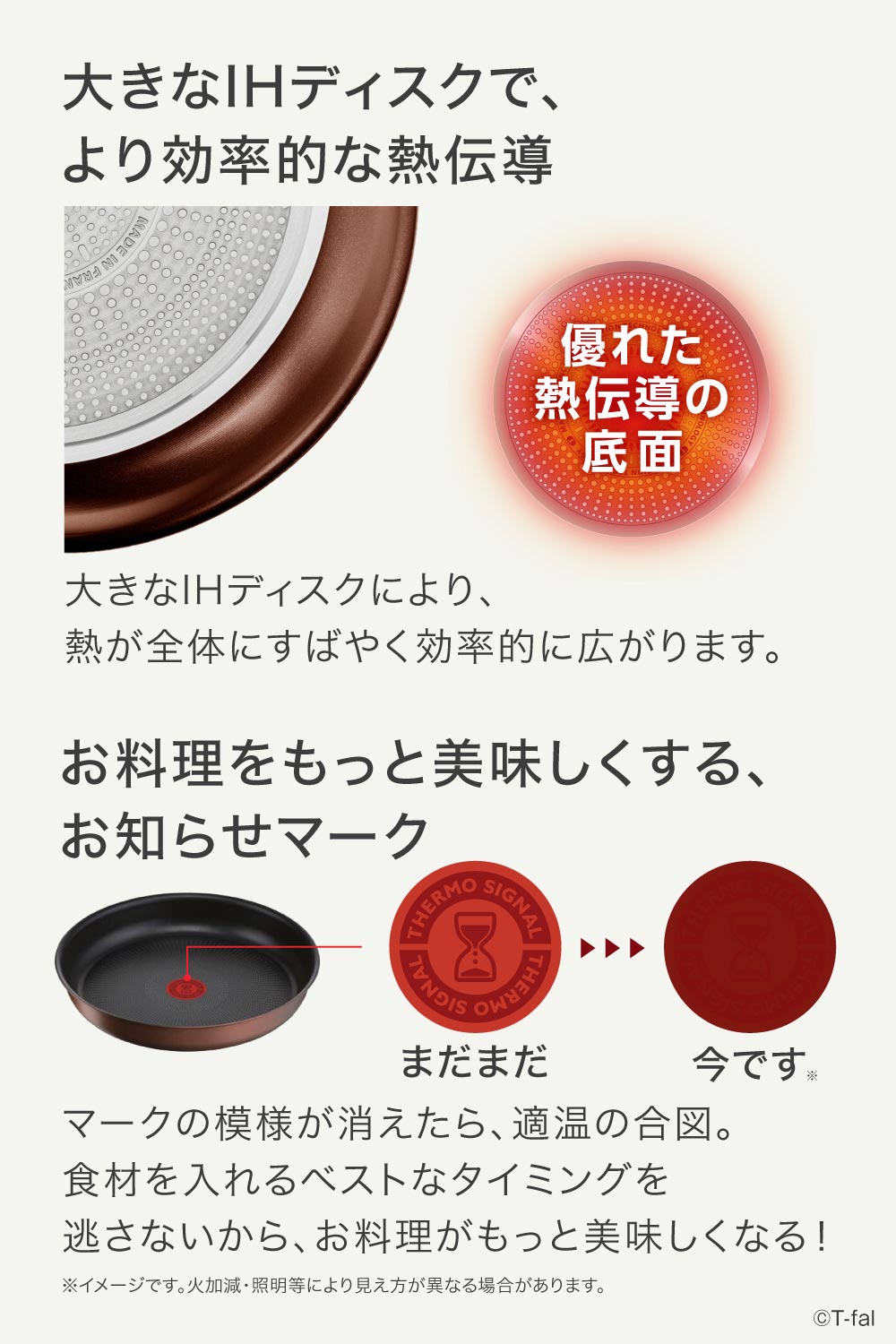 底面のディスクを極限まで大きくしたことで、熱伝導がより効率的に