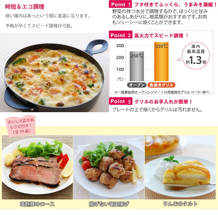 グリル料理 楽天市場】魚焼き網 ガス火専用 セラグリル クロスM （ 直火 魚