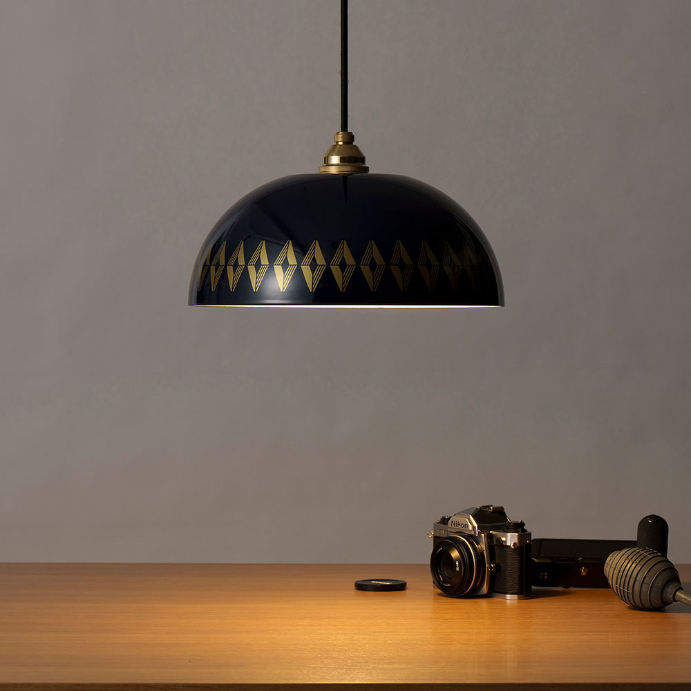 富士ホーロー ランプシェード ホーロー 琺瑯ランプ 31cm E26 LED電球