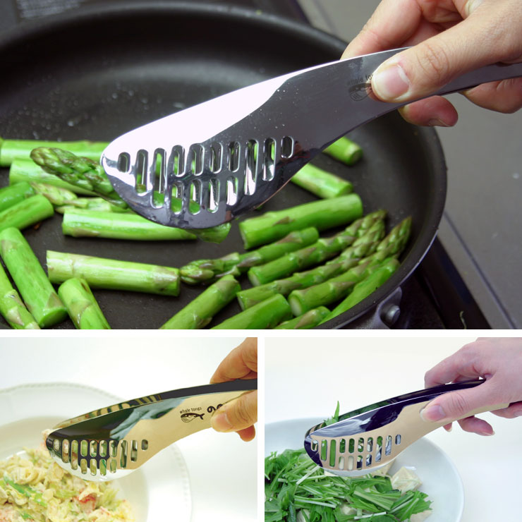 ののじ UD ホエールトング ステンレス ミラー LTG-S30 調理ツール