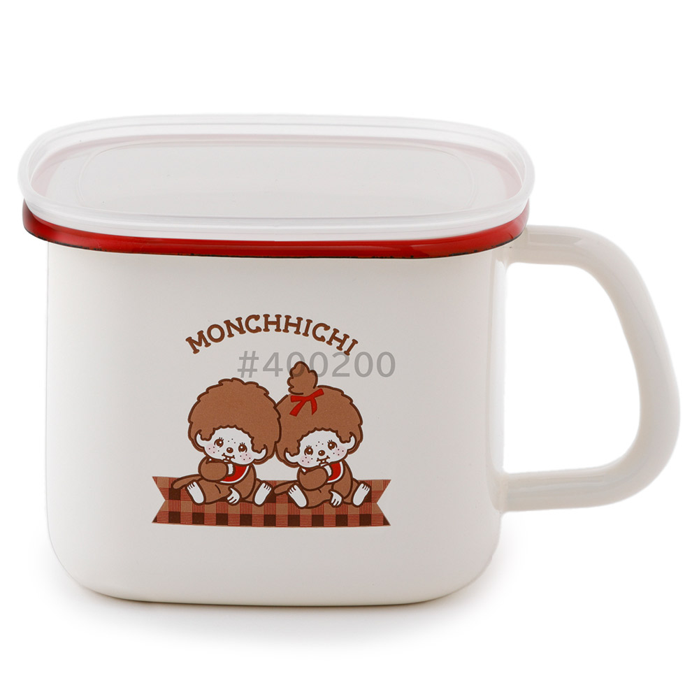 富士ホーロー モンチッチ チェック 味噌ポット ホーロー 角型 ストック
