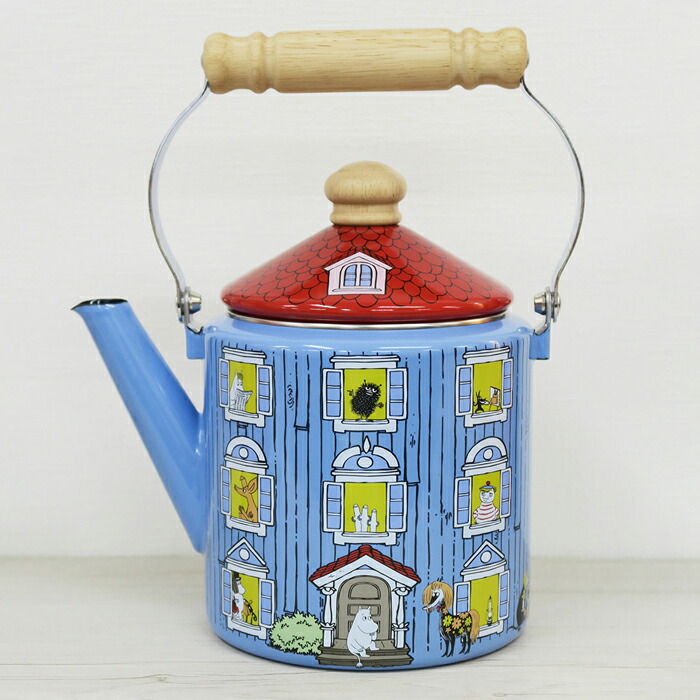 MOOMIN（ムーミン） ムーミンハウス ケトル ホーロー 2.0L IH対応 富士