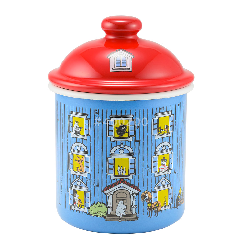 ムーミンハウス ホーローキャニスター 9cm 500ml 富士ホーロー MOOMIN