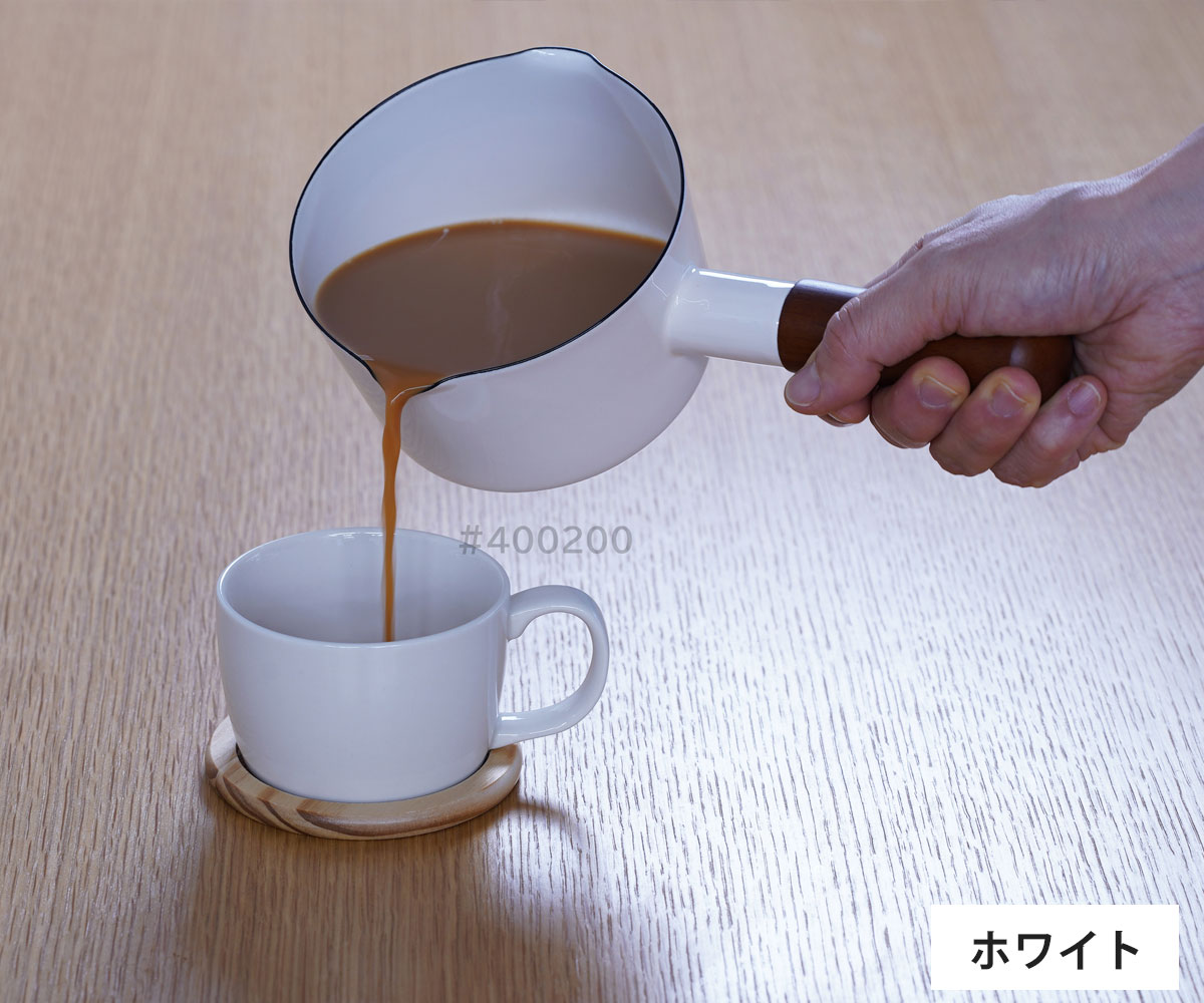 富士ホーロー ナチュール ミルクパン ホーロー 12cm NA-12M 片手鍋