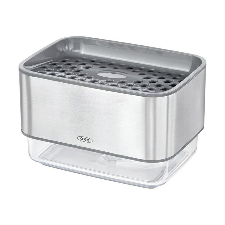オクソー スポンジホルダー(ソープディスペンサー付)  OXO 12246400　ディスペンサー 詰め替え 洗剤 | OXO（キッチン用品） | 01