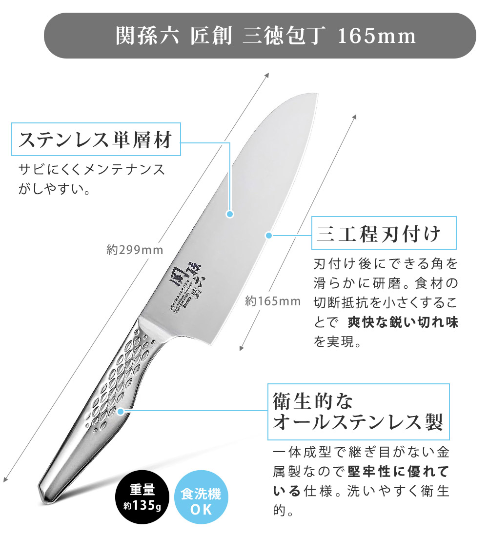 継ぎ目のない、一体構造のオールステンレスタイプ