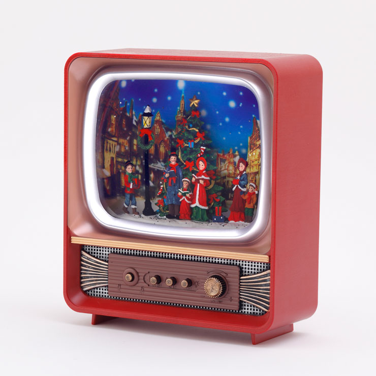 クリスマスウォーターグローブ Red TV オルゴール スノードーム