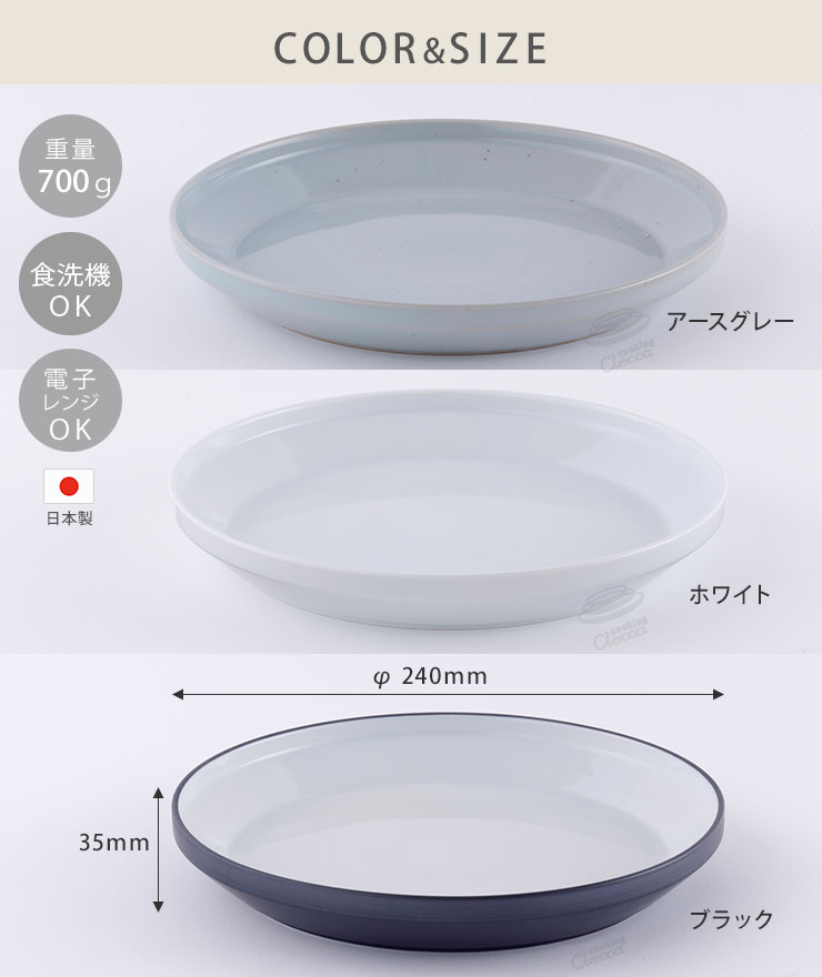 KINTO（キントー） リム プレート 240mm 波佐見焼 KINTO RIM 中皿