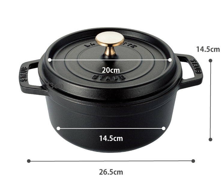 格安新作ストウブ 鍋 Staub ピコ・ココット ラウンド 20cm 調理器具