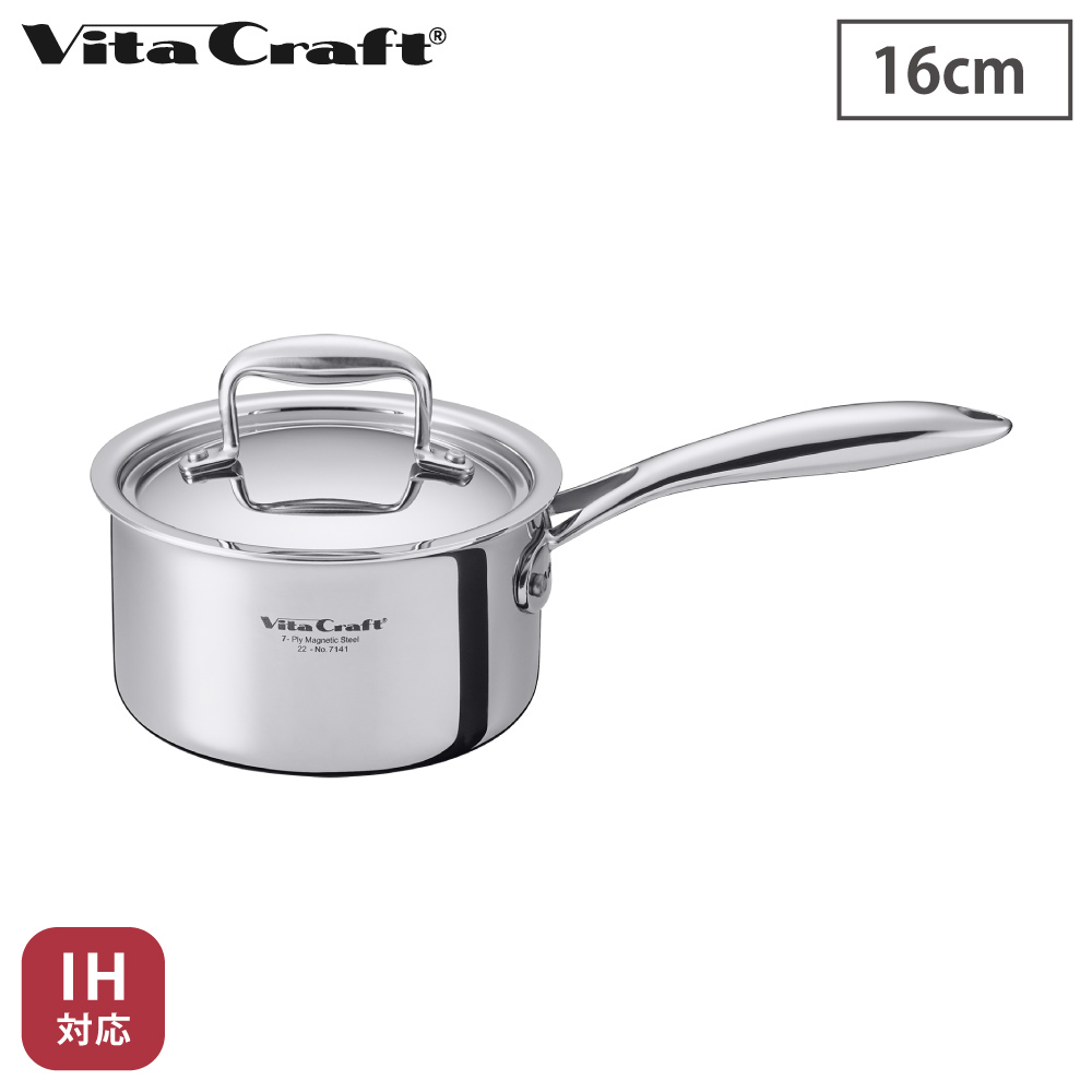 ❣️【新品 未使用】VitaCraftステンレス片手鍋1.9L 20cm Amazon｜ビタクラフト 片手鍋 IH対応 ステンレス 蓋付 10年保証