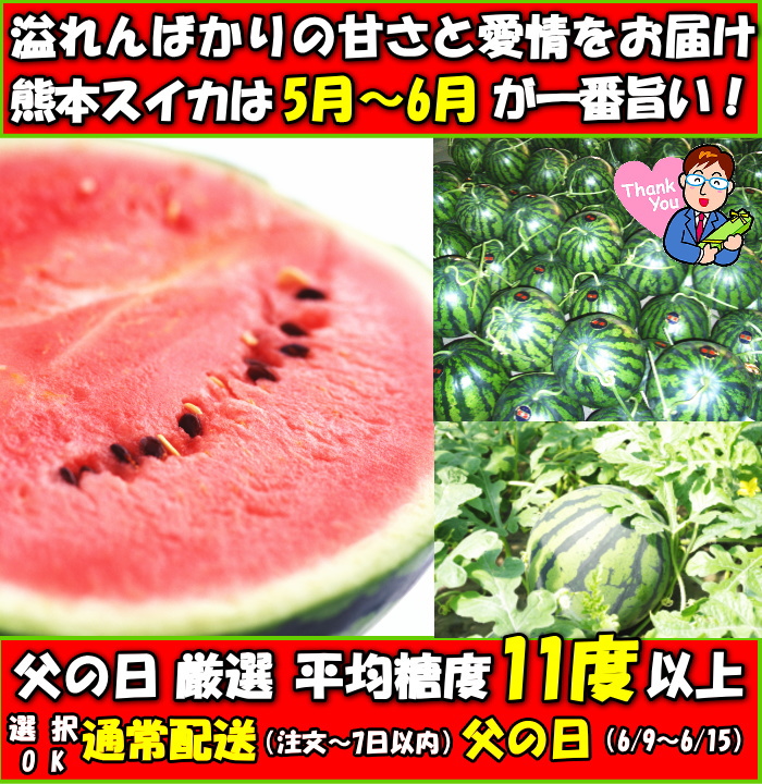 熊本父の日スイカ締看板