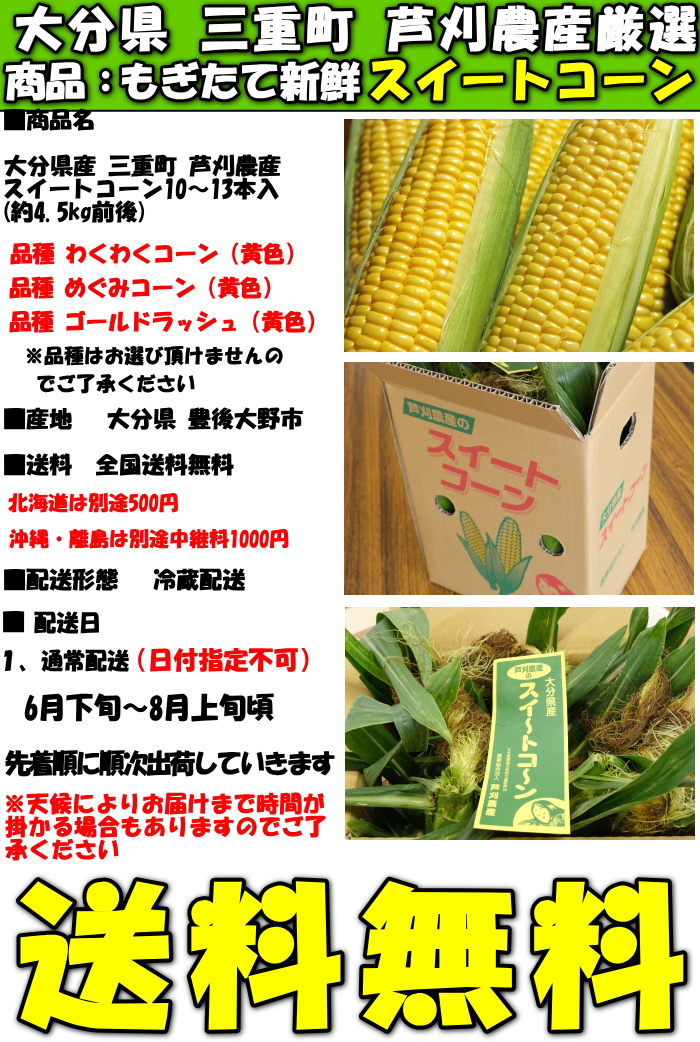 大分とうもろこしスペック