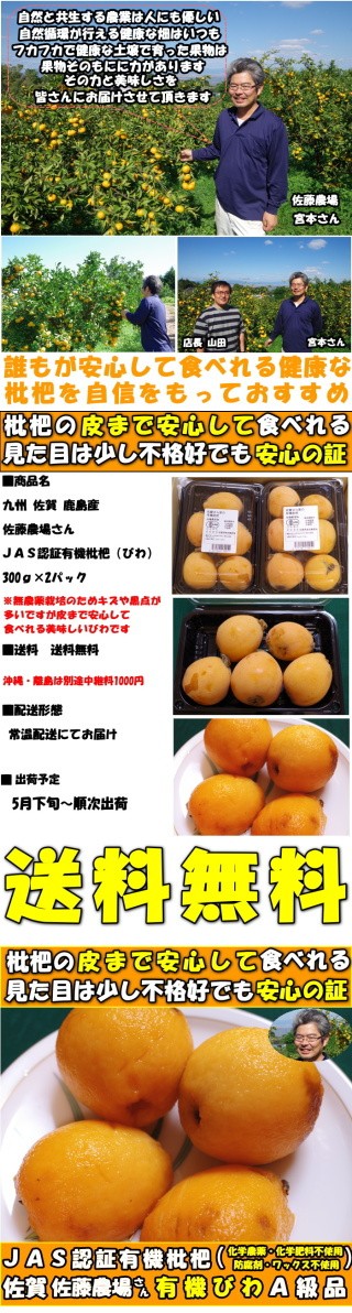 九州有機ＪＡＳ認証びわスペック