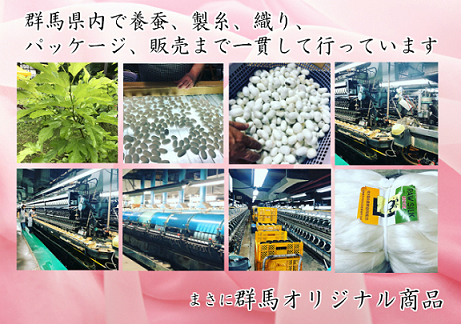 ぐんまシルク 群馬オリジナル蚕品種「ぐんま200」使用 シルクボディ