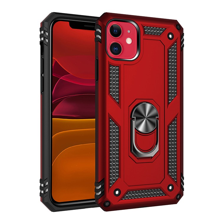 Iphone11 耐衝撃 ケース リングホルダー 磁気カバー付き アウトドア 頑丈 Tpu Pc スタンド機能付き 二重構造 スマホケース バンパー ケース レッド ブラック Ci11c 01 クールモバイルyahoo 店 通販 Yahoo ショッピング