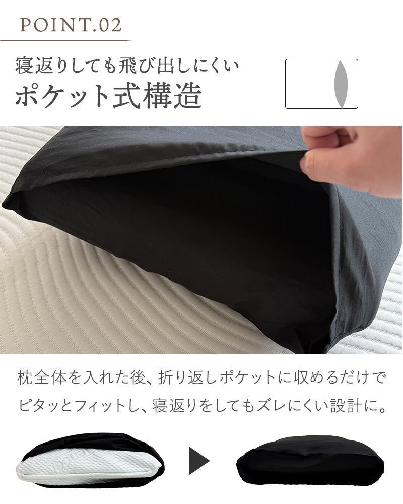RAMCO ラムコ　枕カバー　BlueBlood3D体感ピロー用 超長綿 スビン綿 綿100% 日本製 洗える |  | 04