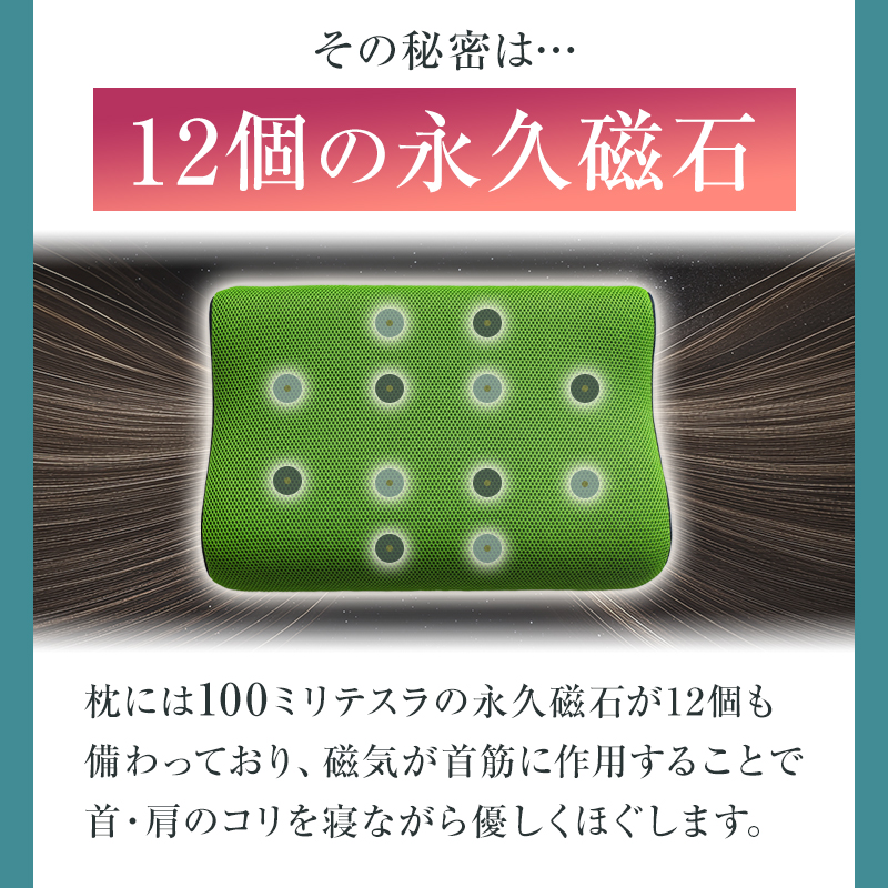 アメリカD.C.推奨 健康枕 緑色 やすやか まくら 整体 肩こり アメリカ