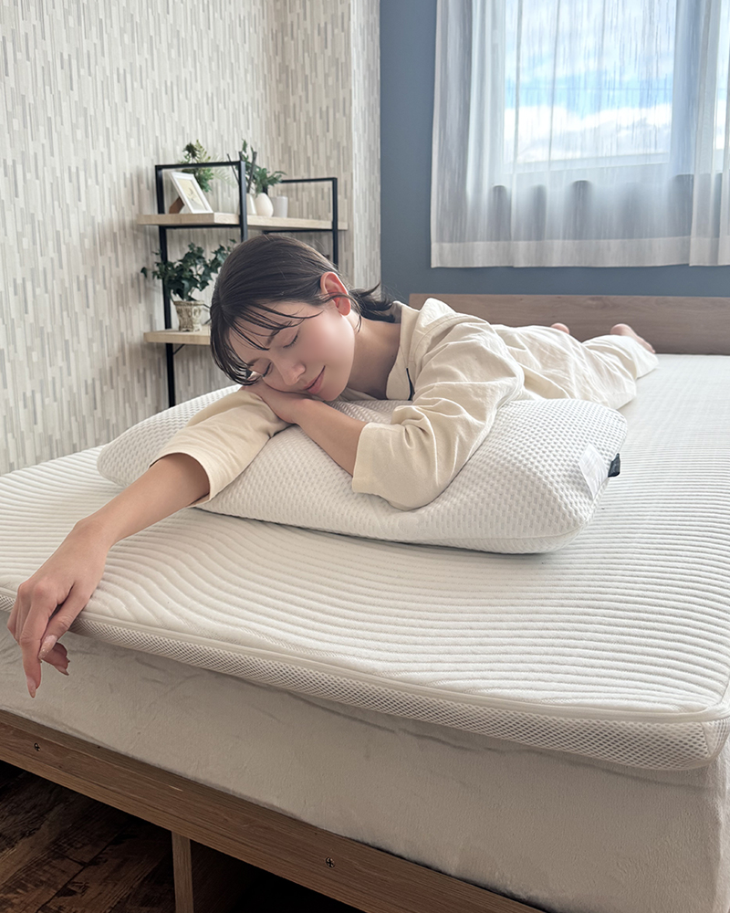 マットレストッパー 高反発 シングル 洗える 腰痛対策 体圧分散 高密度 3D構造 通気性 敷き布団 蒸れない 敷パッド 敷布団 丸洗いOK NEST ネスト |  | 06