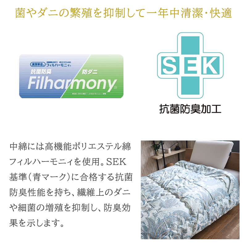 シンサレート ウルトラ 200 柄おまかせ 掛け布団 ブルーム 日本製 150