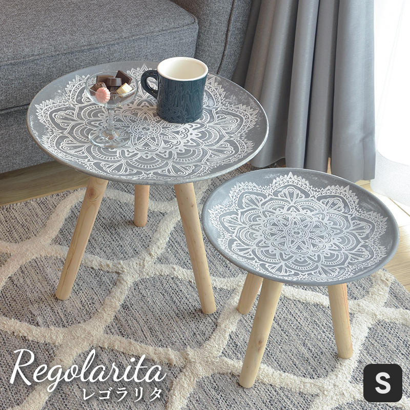 サイドテーブル ミニテーブル　S Regoralita レゴラリタ トレーテーブル  トレー 小物入れ 花台 フラワースタンド モロッコ風 おしゃれ ナチュラル | ブランド登録なし | 03