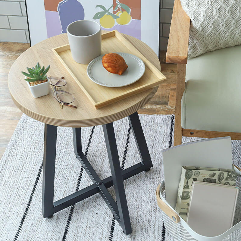 ラウンドサイドテーブル Mサイズ サイドテーブル ナイトテーブル 北欧 北欧インテリア 花台 パソコン置き テーブル |  | 02