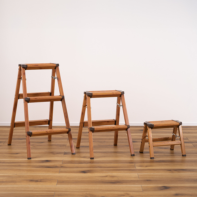 脚立 Sintegrer サンテグレ 1段 木目調 おしゃれ アルミ製 軽い 軽量