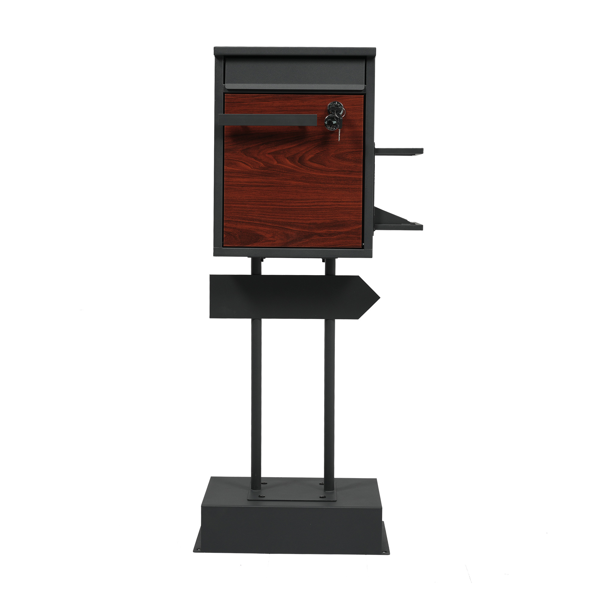 爆買WEEK☆全品5%引クーポン利用】【傘立て付き】ポスト 鍵付き 置き型