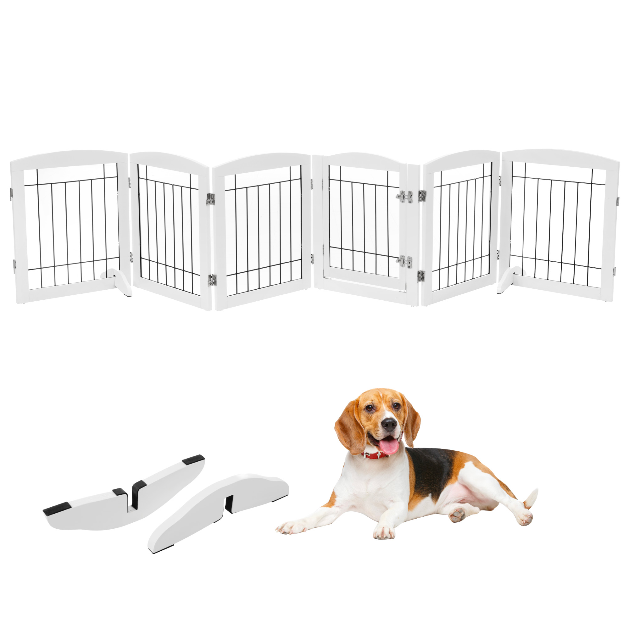 ペットサークル 犬サークル ドッグサークル ドア付き 6枚セット 小型犬