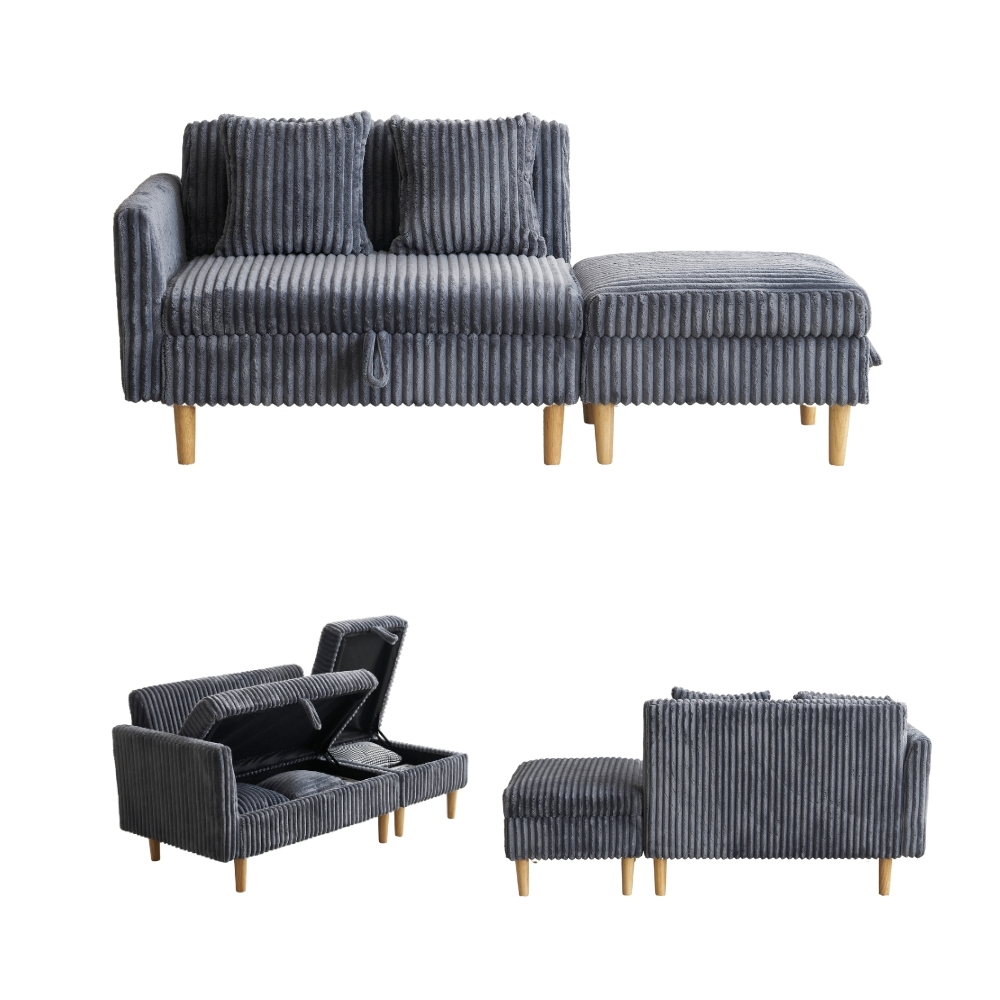 ソファ 収納付き 2人掛け 3人掛け ソファーベッド ローソファ 幅146cm