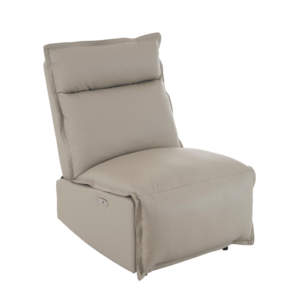 電動リクライニングソファ 1人掛け 165°調整可能 USBポート付き 電動