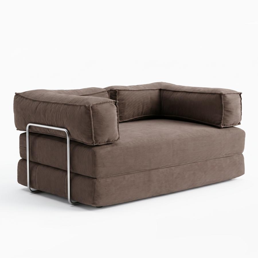 【幅150cm】ソファベッド 圧縮ソファ 2way ソファー ソファBROWN ソファベッド 圧縮ソファ 4way 幅150 180cm ソファー 30D高反発