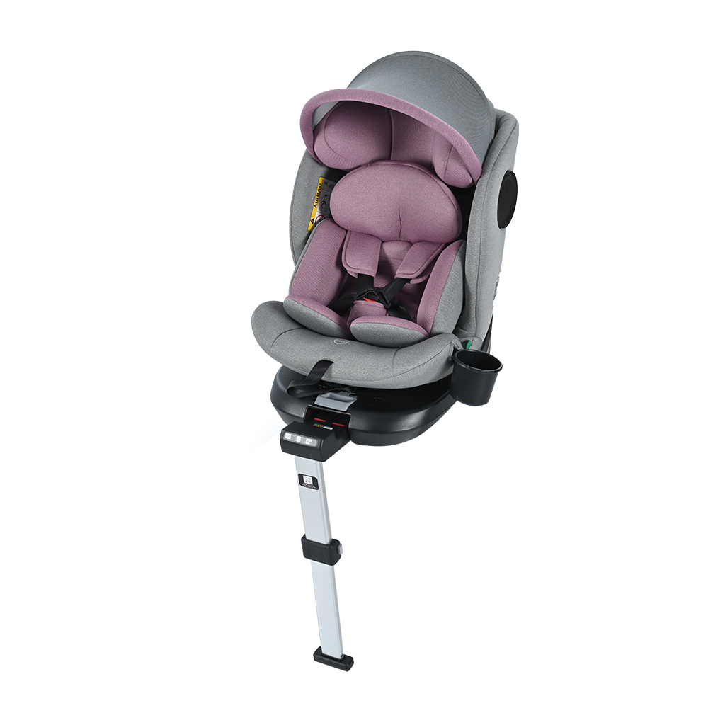 チャイルドシート 新生児 ISOFIX 0歳〜12歳 360度回転式 40〜150cm ジュニアシート 調節可能 洗える キャノピー付き ベビーシート ドリンクホルダー付き｜coomo-jp｜04