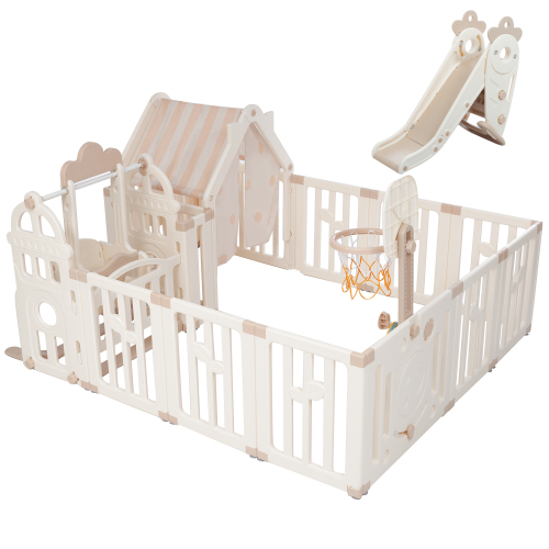 ベビーサークル ベビーゲート 扉付き 10枚セット 小屋 ブランコ 