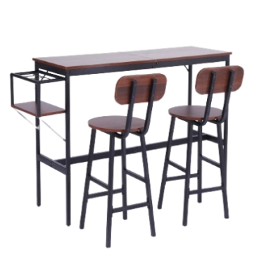 カウンターテーブル スツール 3点セット ハイテーブル 木製 カウンター