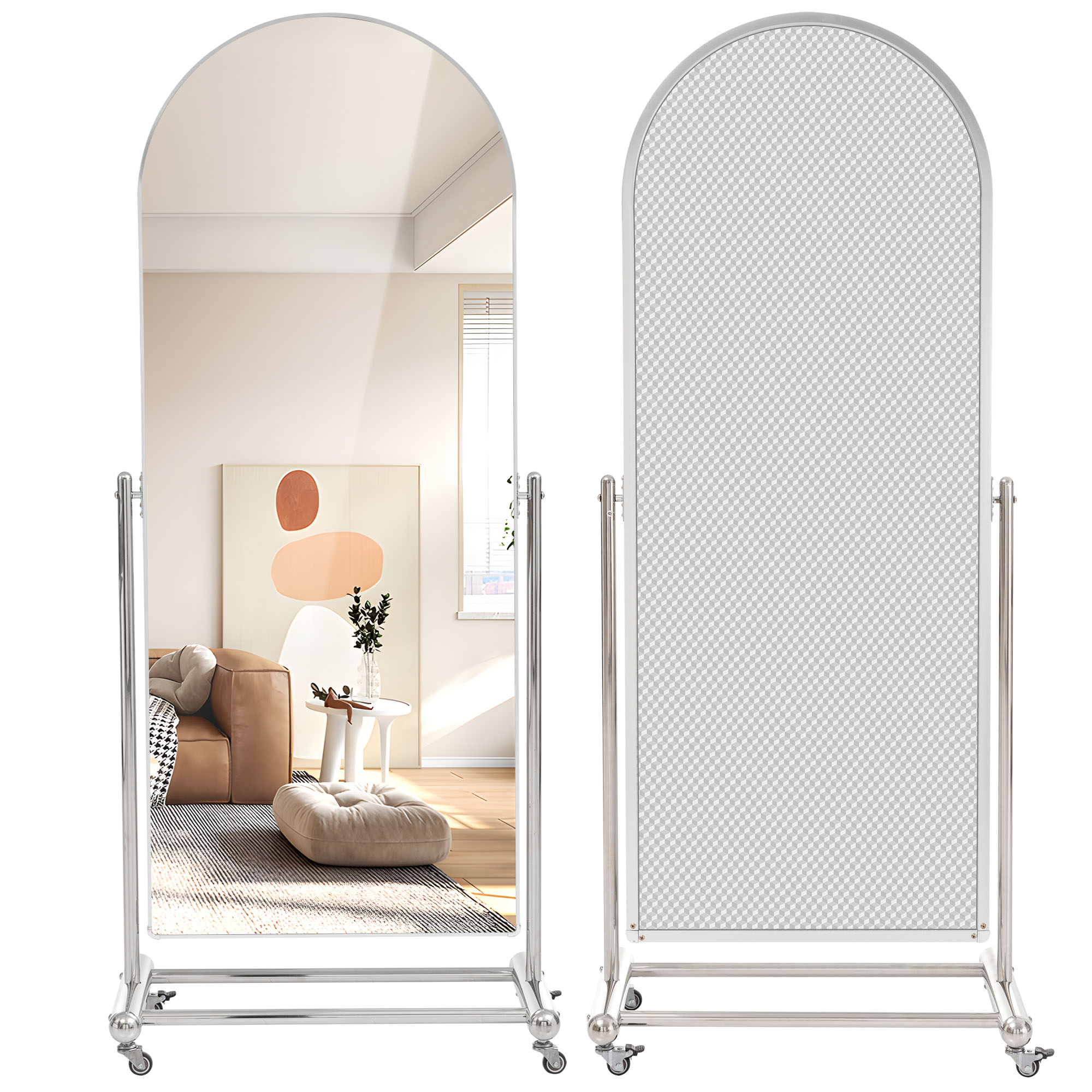 全身鏡 姿見鏡 162*68CM 鏡 キャスター付き 大型ミラー 全身ミラー