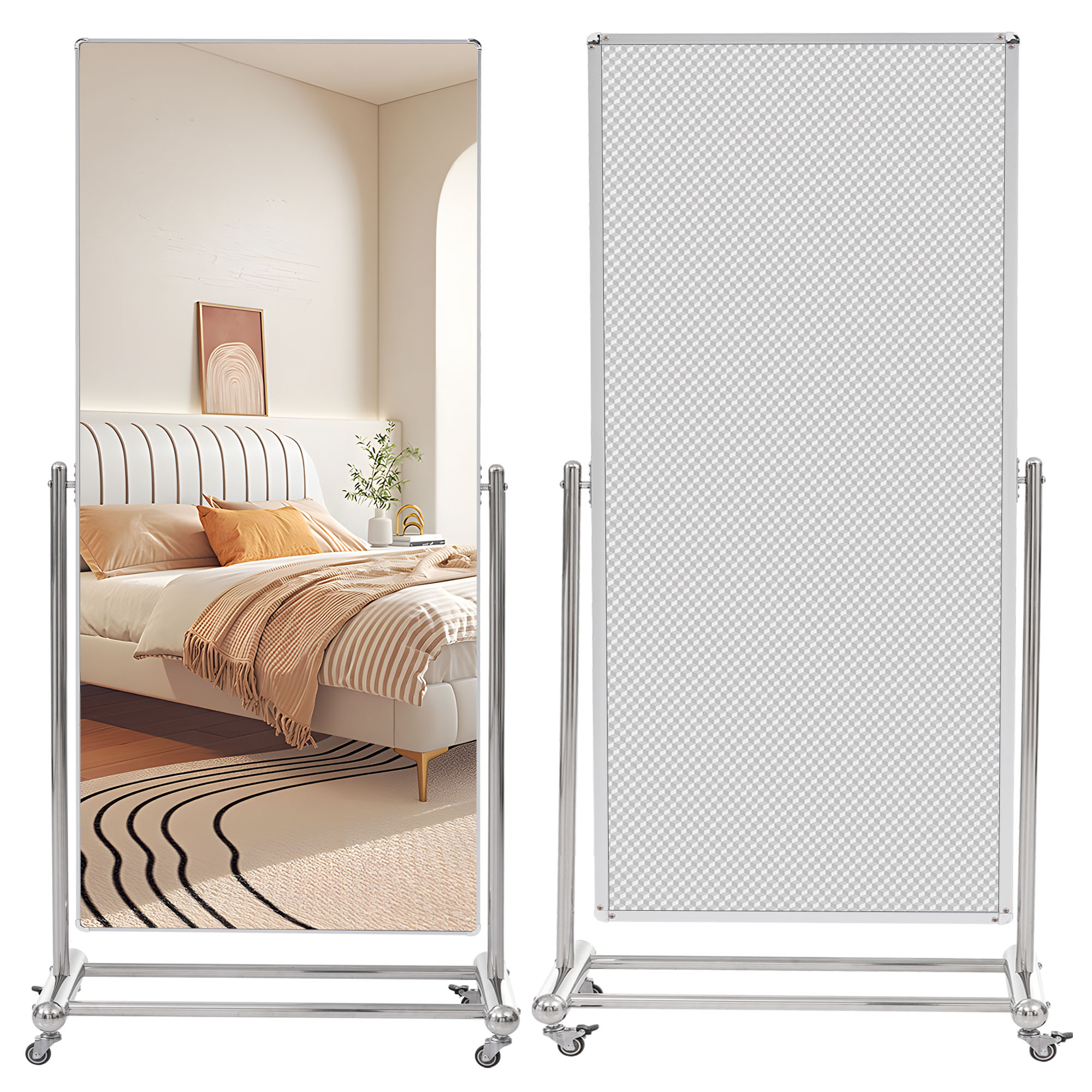 全身鏡 姿見鏡 162*68CM 鏡 キャスター付き 大型ミラー 全身ミラー