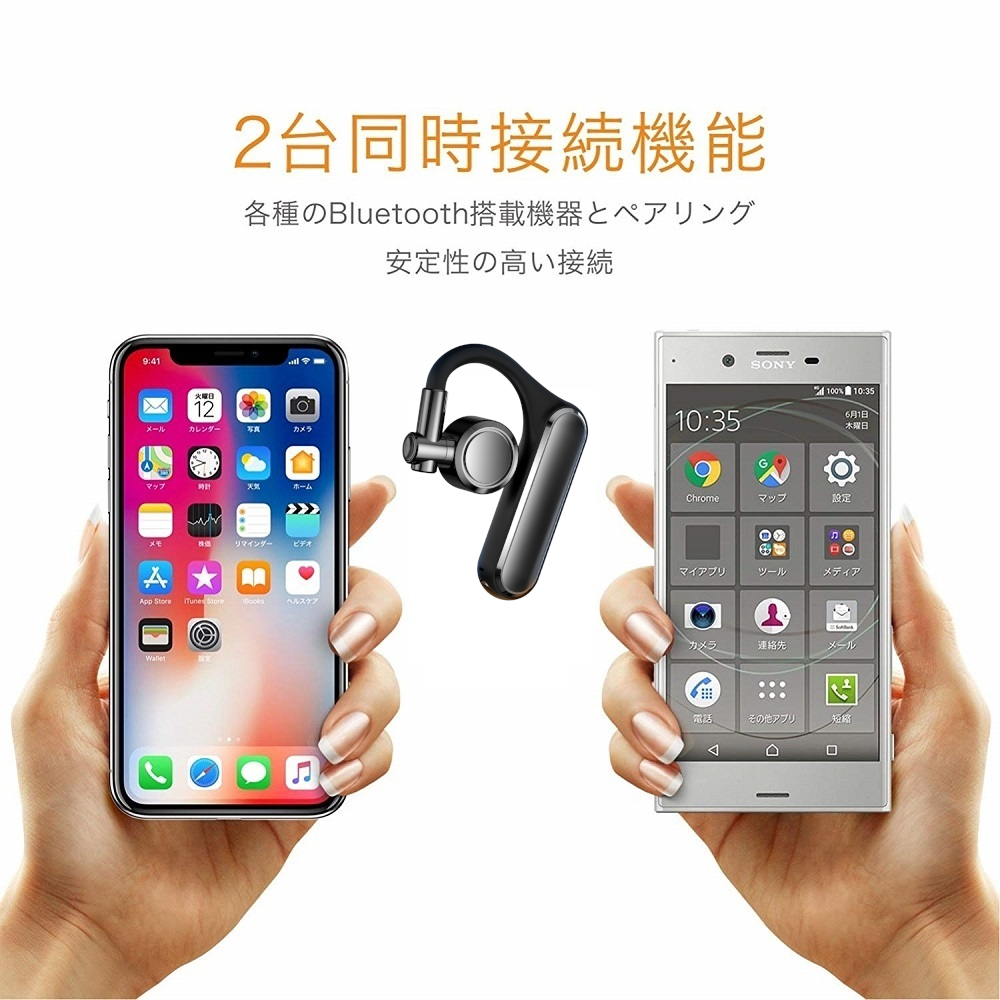 空気伝導 耳を塞がない ワイヤレスイヤホン Bluetooth 5.4 IPX7
