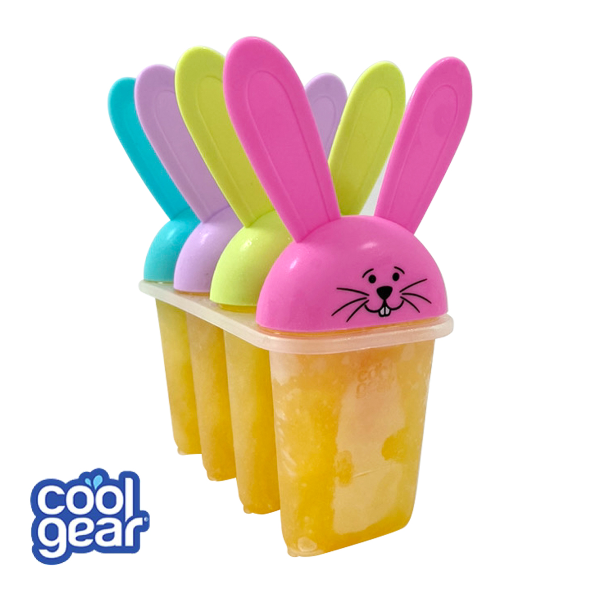 アイスキャンディメーカー アイス 棒付き 4本 製氷皿 かわいい DIY