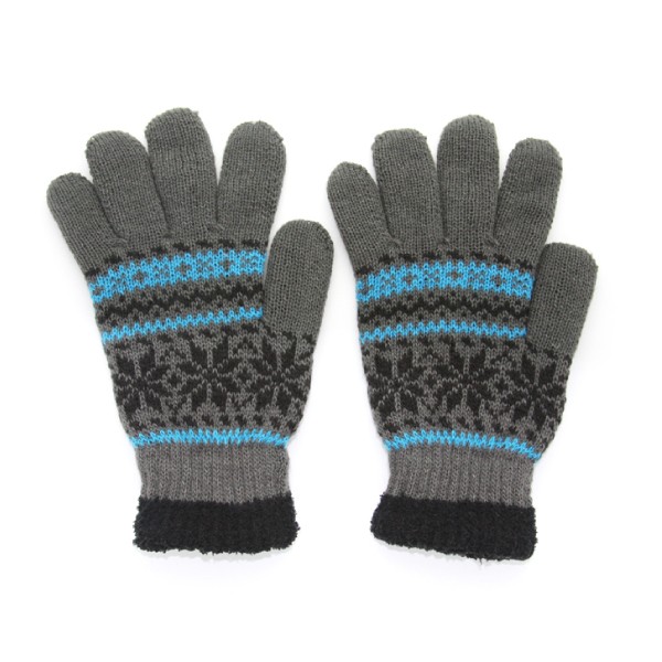 手袋 メンズ 暖かい 冬 裏ボア かっこいい 発熱 ニット ノルディック 雪柄 吸湿発熱 日本製 プレゼント ギフト 送料無料
