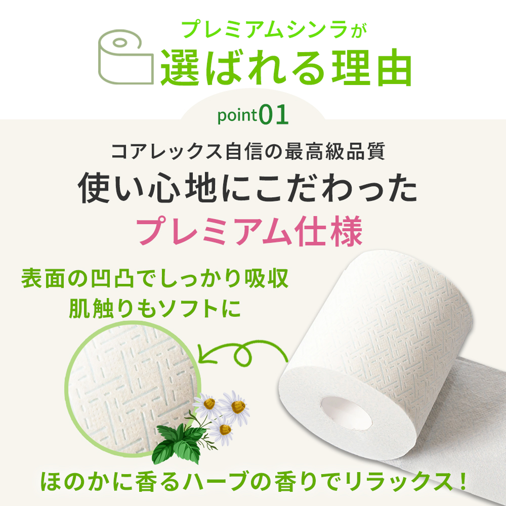 プレミアムシンラ ダブル 40m トイレットペ...の詳細画像1