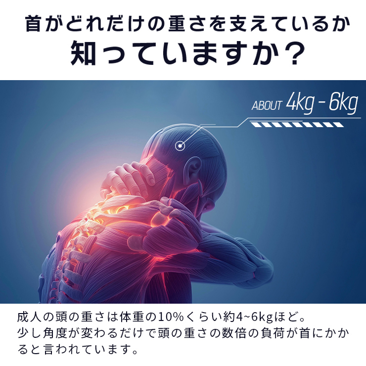 首 サポーター 首サポーター ネックサポーター ストレートネック コルセット 首こり 肩こり VR VRゴーグル用 頸椎 軽量 ソフト スマホ首 在宅ワーク ゲーム 爆買 関連画像5