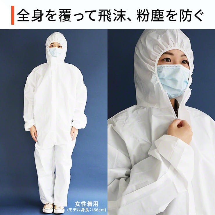 保護服 防護服 保護服　作業服 個包装 袖付き　ガウン　50枚 28aug22ycxfhf31.jpg