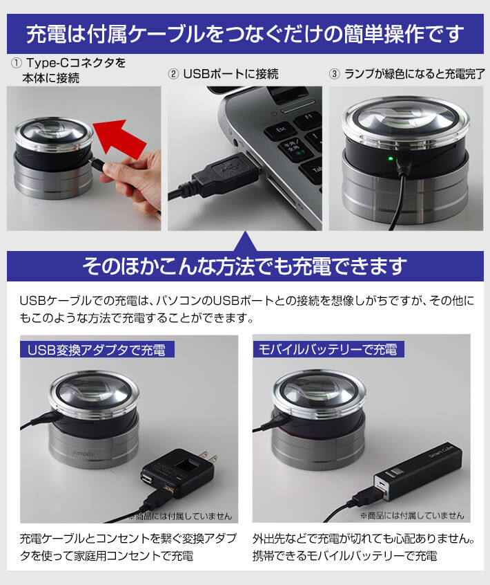 3R スリー・アールシステム 拡大鏡 充電式デスクルーペ [LED拡大鏡smoliaXC] レンズ倍率約3倍 3R-SMOLIA-XCGD ゴールド Amazon | 3R スリー・アールシステム 拡大鏡 充電式デスクルーペ [LED