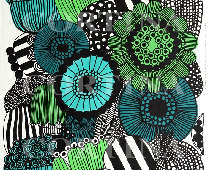 マリメッコ 生地 北欧 marimekko 花柄 オックス シールトラプータルハ