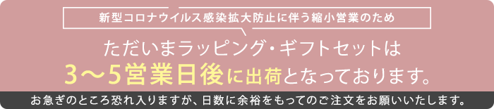 ラッピング・ギフトセット3〜5営業日後出荷