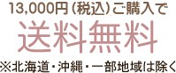 13,000円（税込）ご購入で送料無料