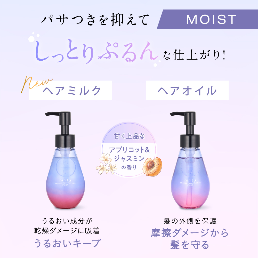 ヒリツ　バランスリペアオイル×3個　バランスリペアヘアミルク×3個の6個セット 楽天市場】hiritu(ヒリツ) バランスリペアヘアオイル/ヘアミルク